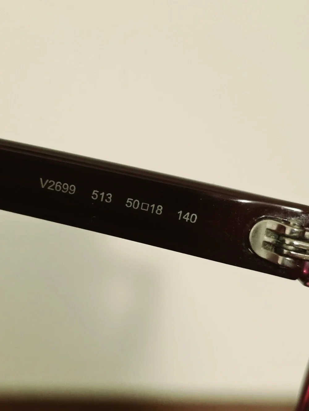 Valentino V2699 513 Burgundy Transparent Rockstud Cat-Eye EyeglassesFrames Only